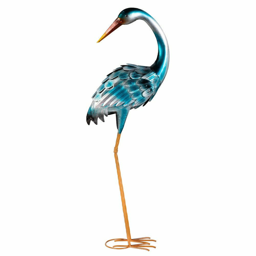Plow & Hearth 35" Metal Blue Heron Pair