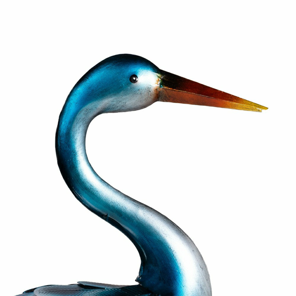 Plow & Hearth 35" Metal Blue Heron Pair