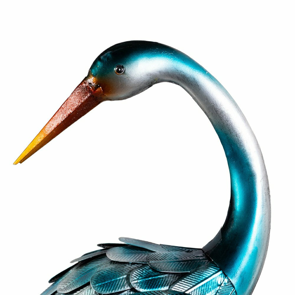 Plow & Hearth 35" Metal Blue Heron Pair