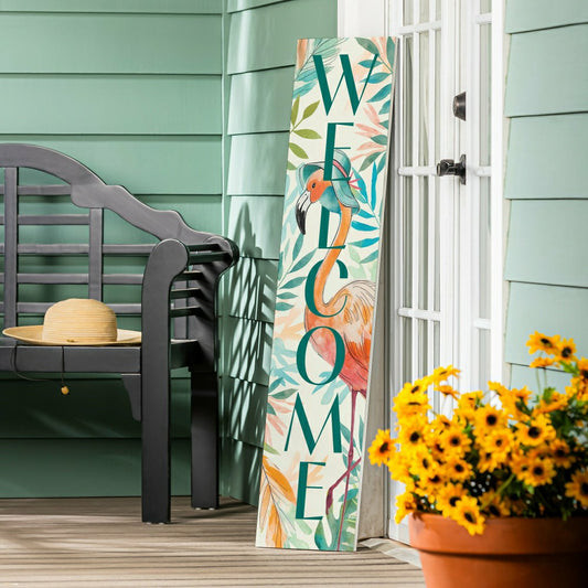 Plow & Hearth Palm Beach Coastal Porch Leaner (10.75"x46"x.5" )