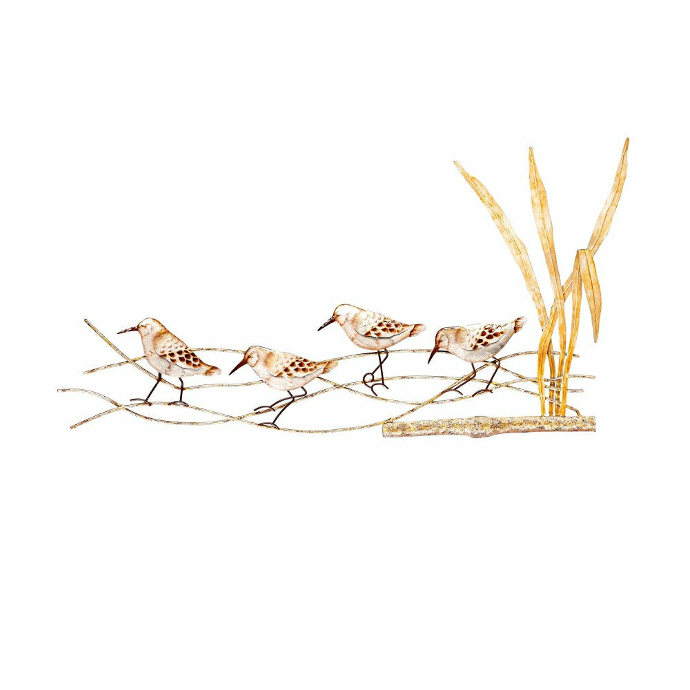 Plow & Hearth Shorebirds Capiz & Metal Wall Décor
