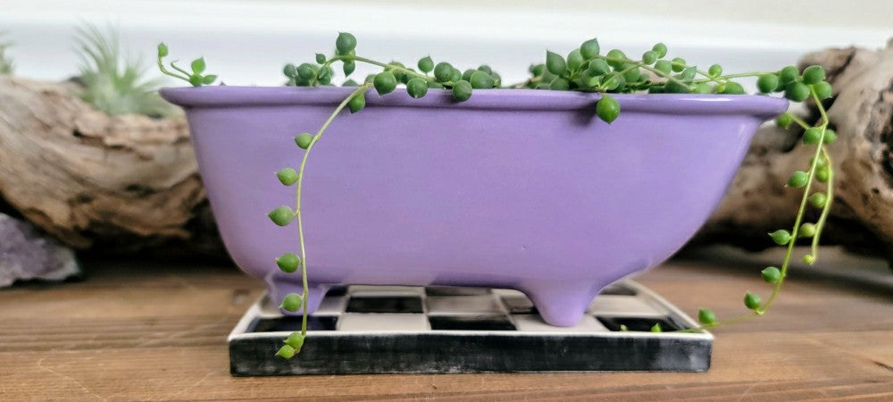 Plow & Hearth Medium Ceramic Bathtub Planter