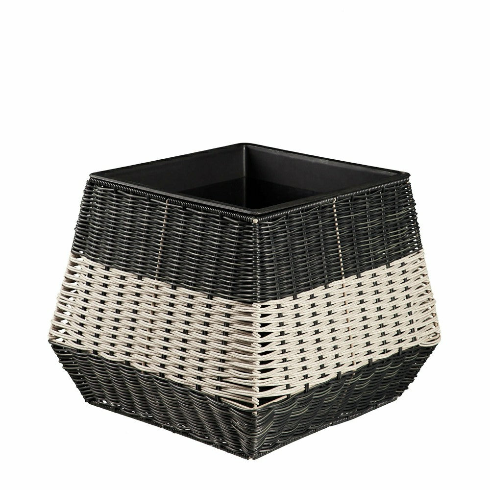 Plow & Hearth Indoor/Outdoor Wicker Planters, Set of 3