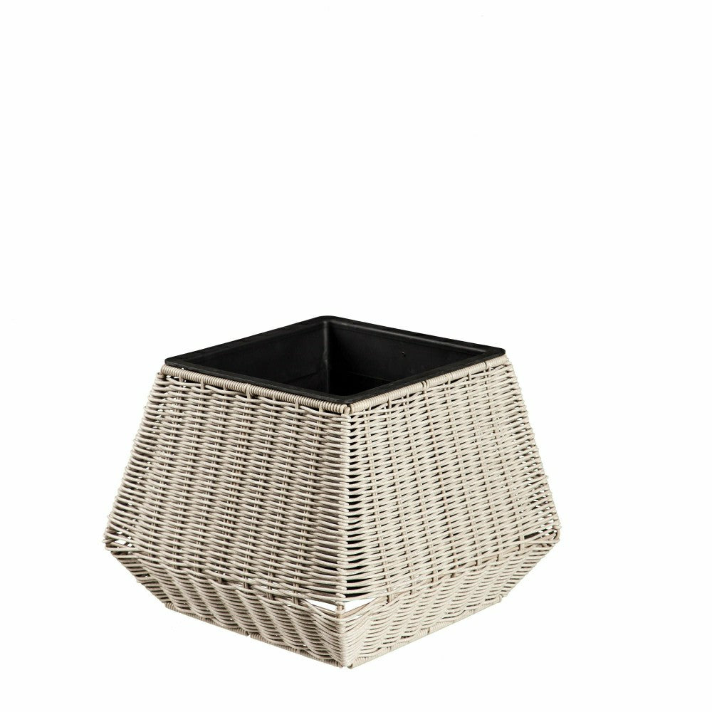 Plow & Hearth Indoor/Outdoor Wicker Planters, Set of 3