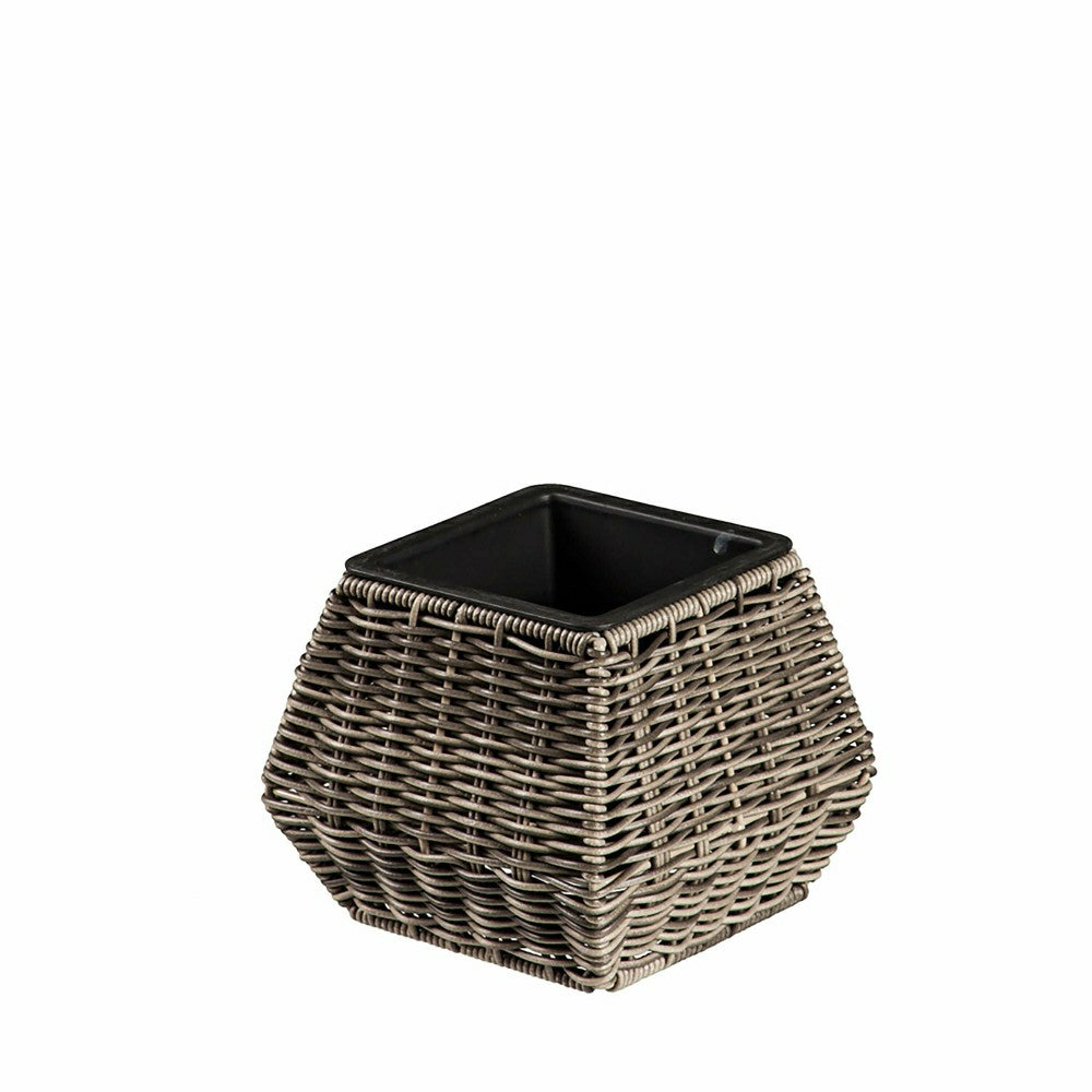Plow & Hearth Indoor/Outdoor Wicker Planters, Set of 3