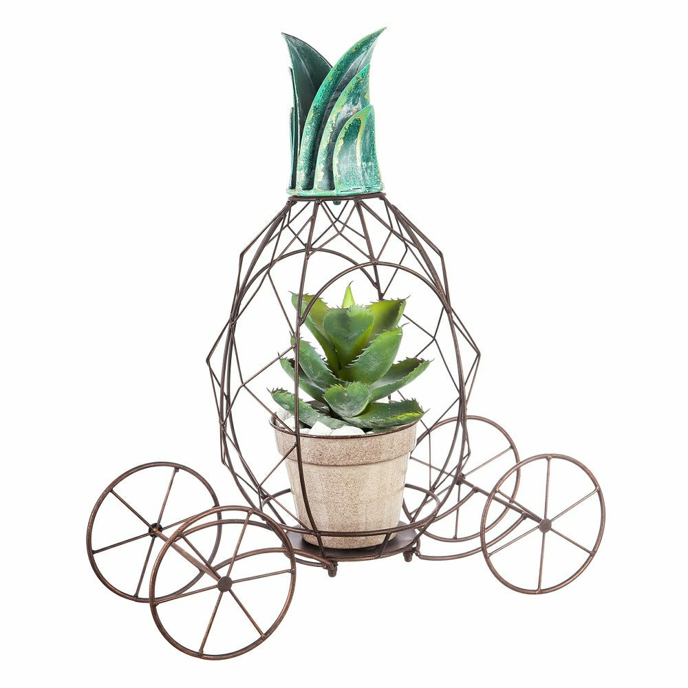Plow & Hearth Metal Pineapple Planter