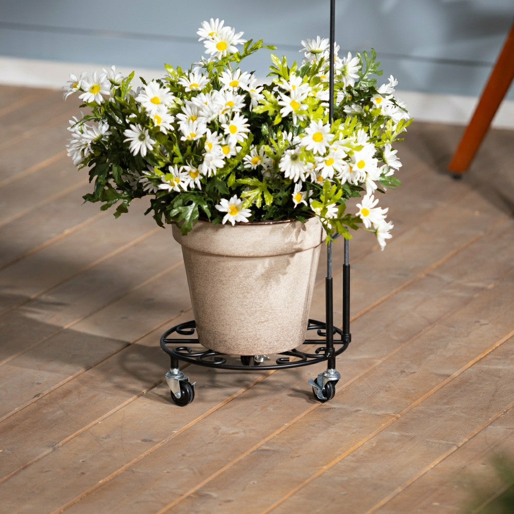 Plow & Hearth Metal Garden Flag Plant Stand