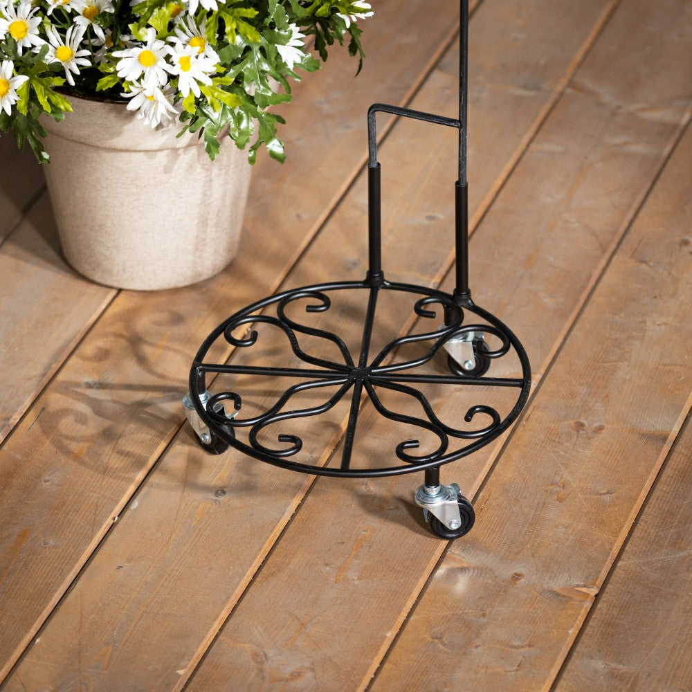 Plow & Hearth Metal Garden Flag Plant Stand
