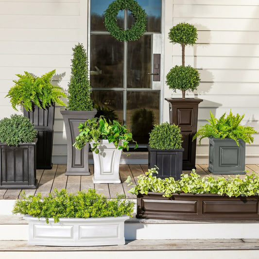 Plow & Hearth Chadwick Self-Watering Planter, 20" sq.