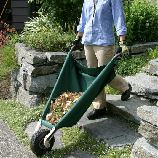 Plow & Hearth WheelEasy Foldable Garden Cart (Wheelbarrow)