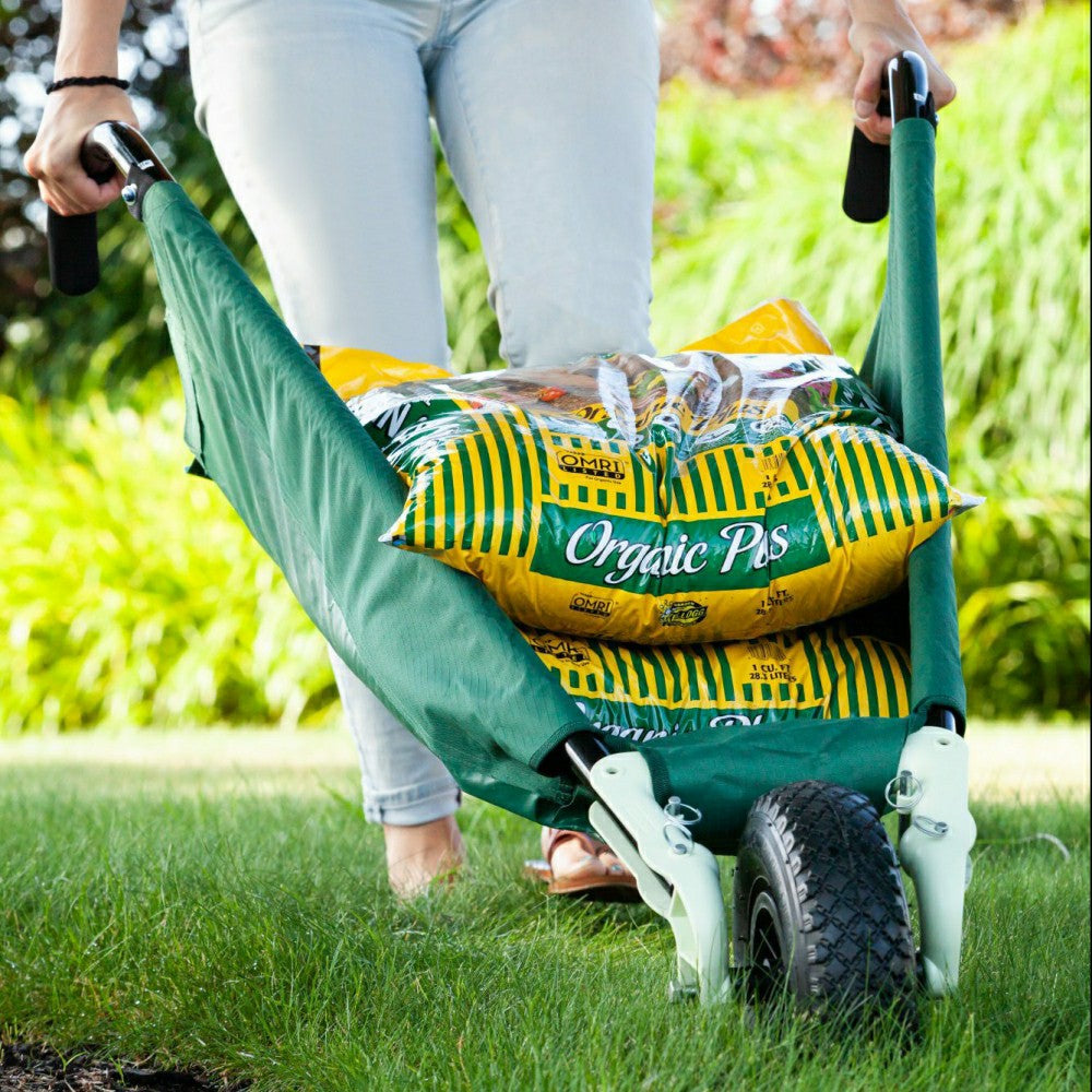 Plow & Hearth WheelEasy Foldable Garden Cart (Wheelbarrow)