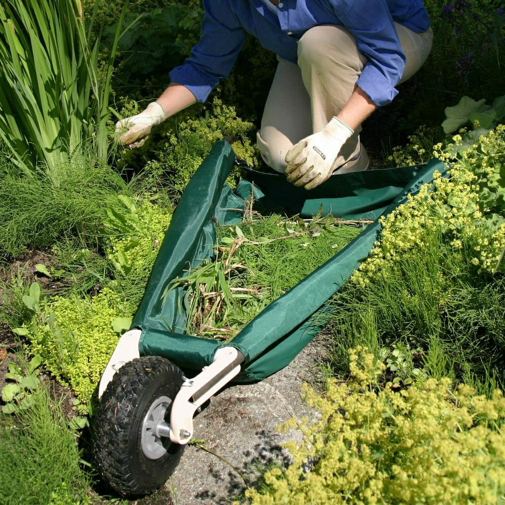 Plow & Hearth WheelEasy Foldable Garden Cart (Wheelbarrow)