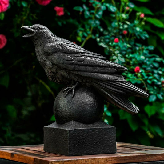 Plow & Hearth Crow Garden Statue