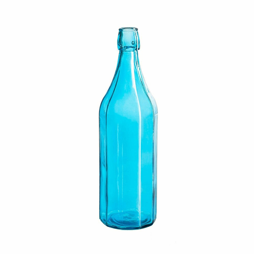 Plow & Hearth Set of 5 Blue Glass Bottles for Outdoor Bottle Tree