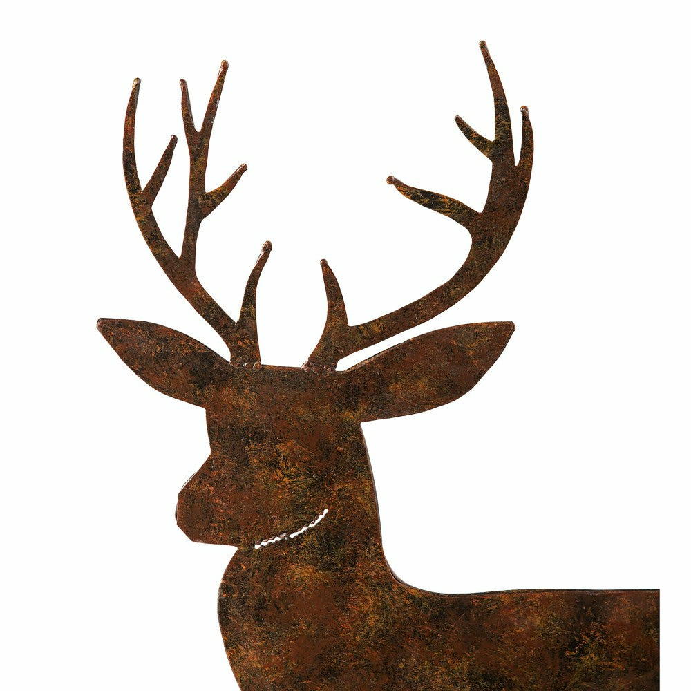 Plow & Hearth Set of 3 Deer Stakes