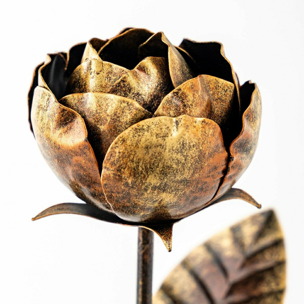 Plow & Hearth Set of 3 Metal Rose Stakes