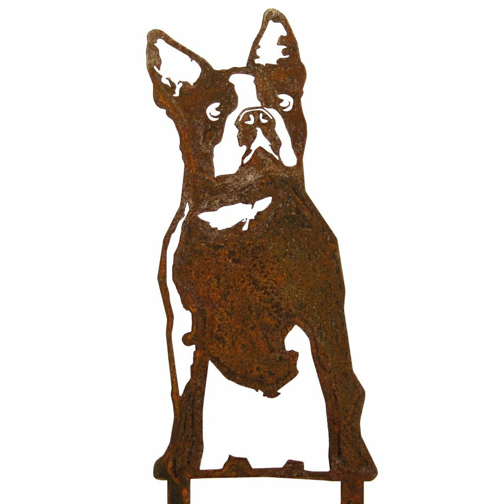 Plow & Hearth Boston Terrier Garden Stake