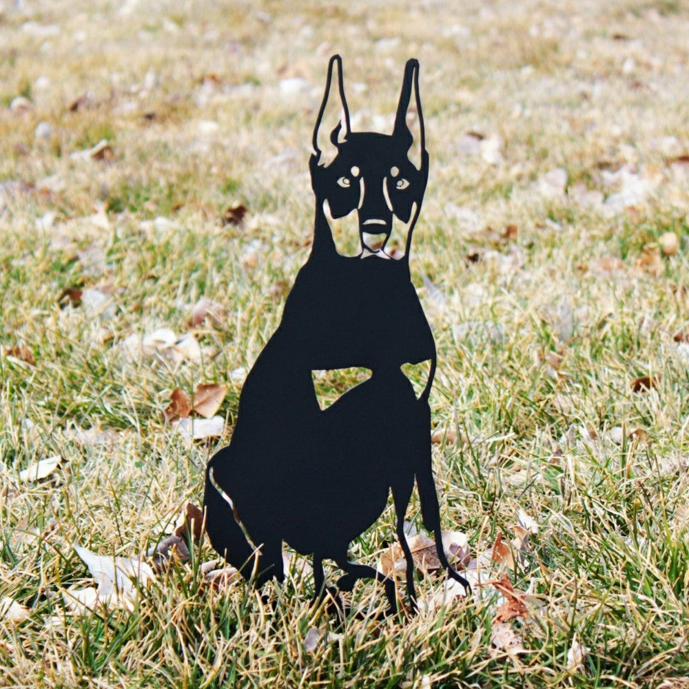 Plow & Hearth Miniature Pinscher Garden Stake