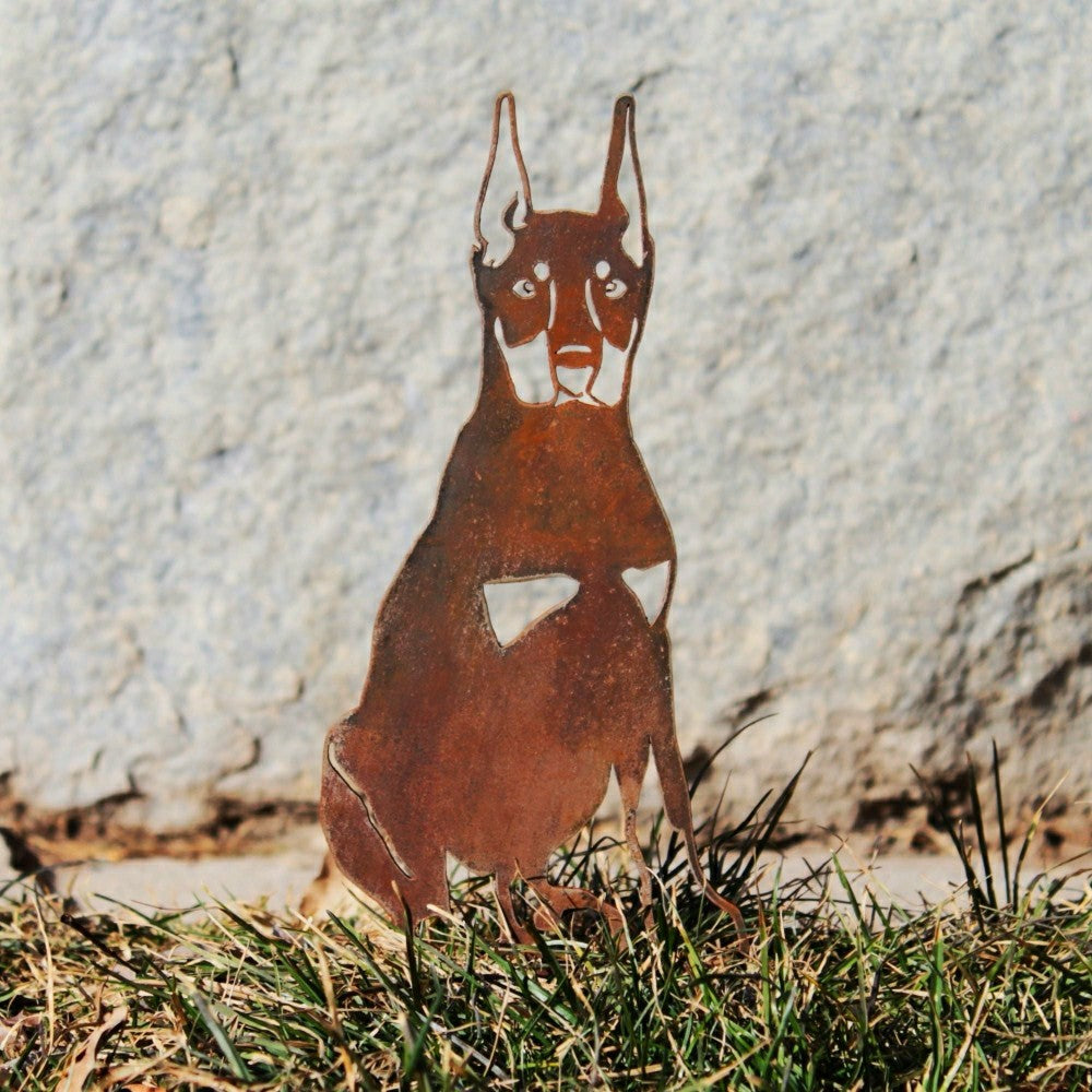Plow & Hearth Miniature Pinscher Garden Stake