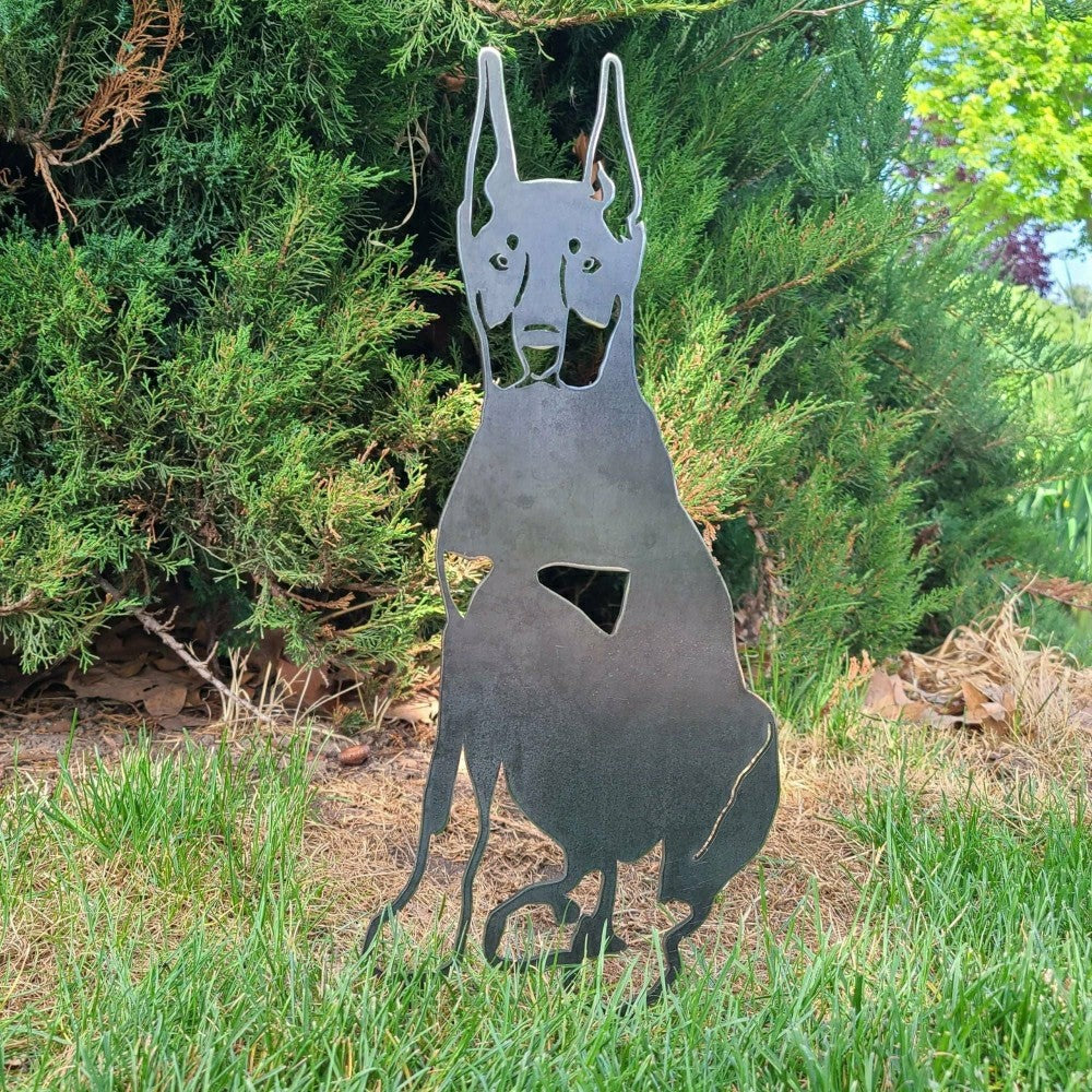 Plow & Hearth Miniature Pinscher Garden Stake