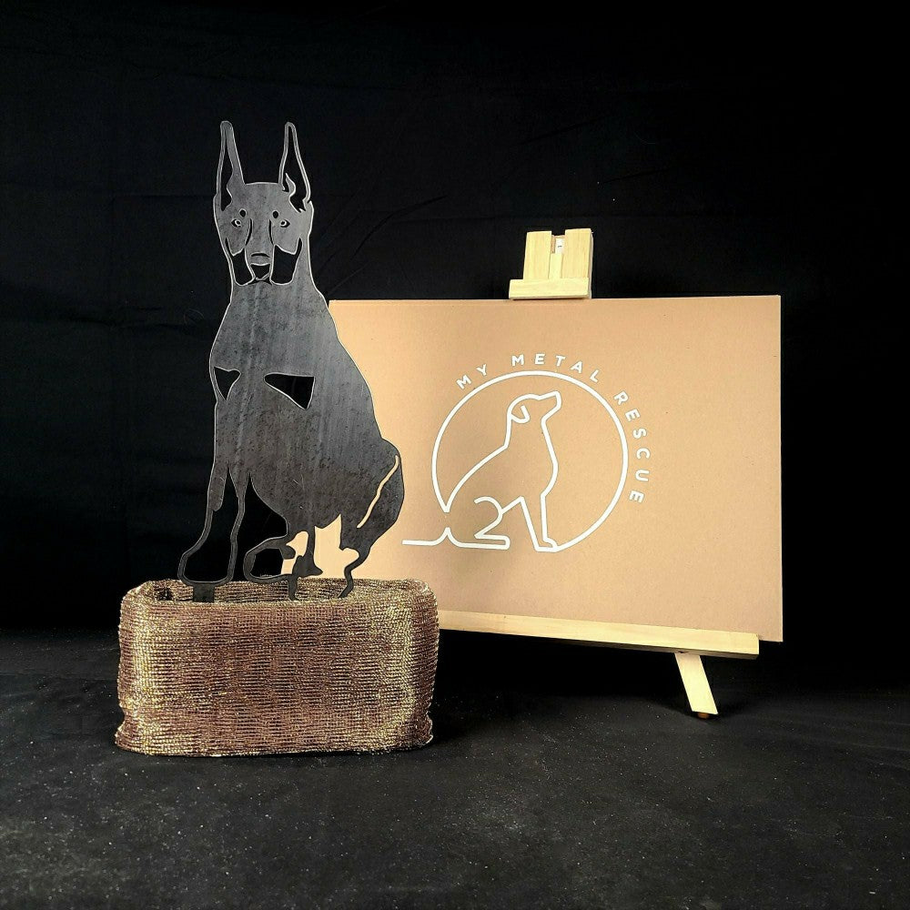 Plow & Hearth Miniature Pinscher Garden Stake