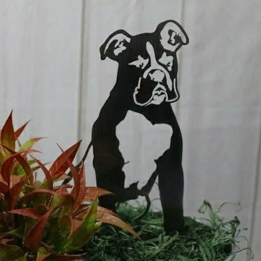 Plow & Hearth Boxer Garden Stake