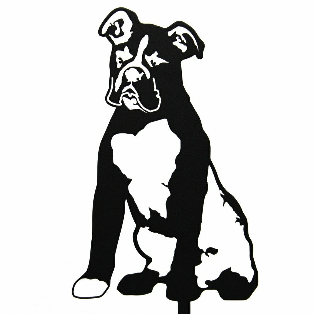 Plow & Hearth Boxer Garden Stake