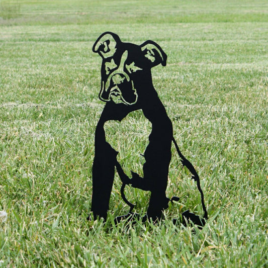 Plow & Hearth Boxer Garden Stake