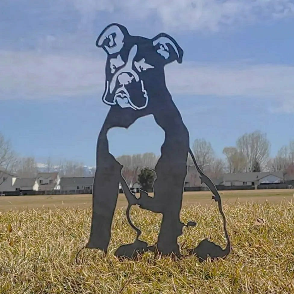 Plow & Hearth Boxer Garden Stake