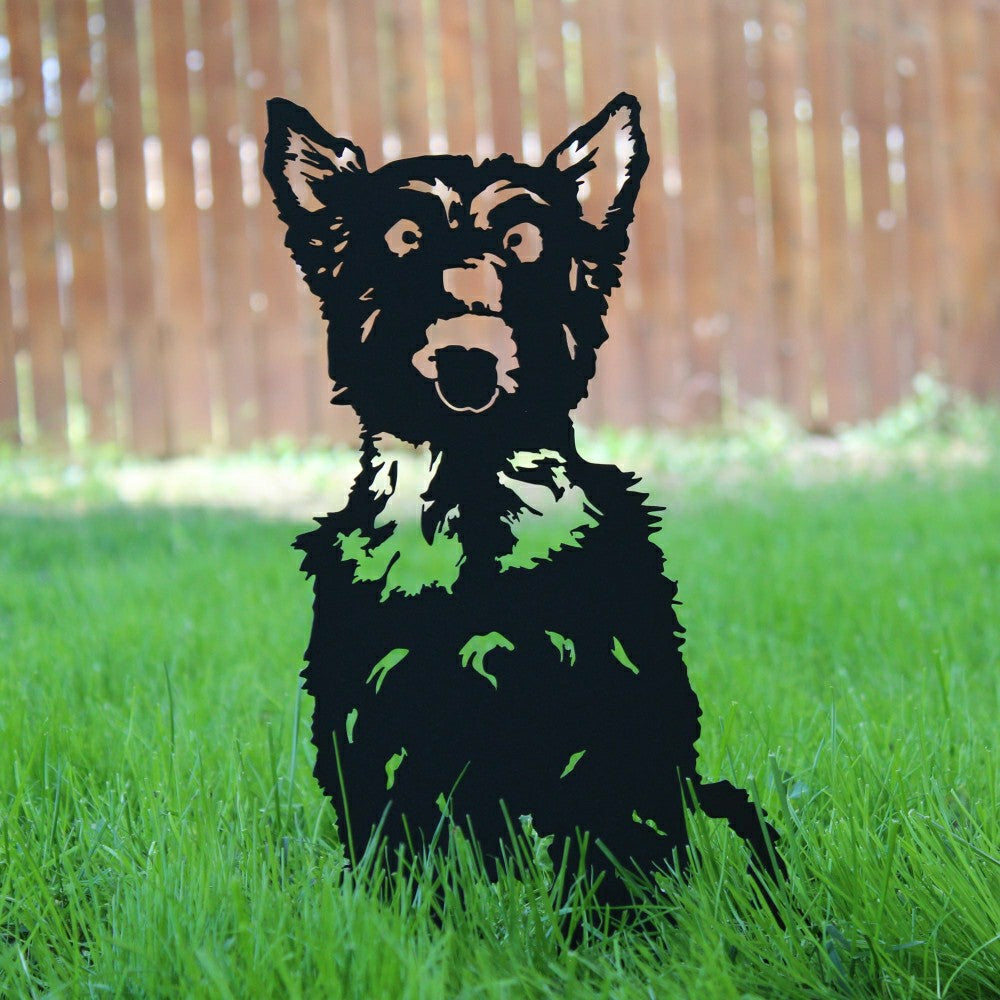 Plow & Hearth Yorkshire Terrier Garden Stake