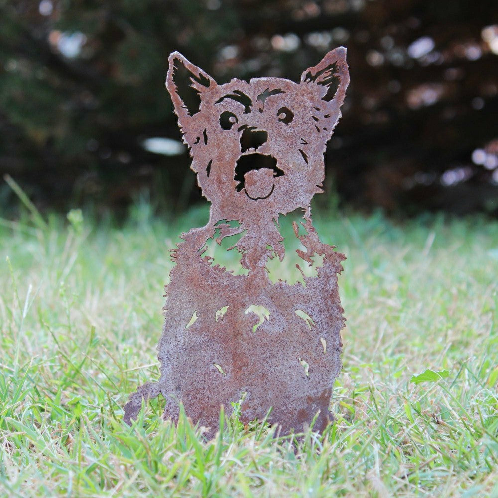 Plow & Hearth Yorkshire Terrier Garden Stake