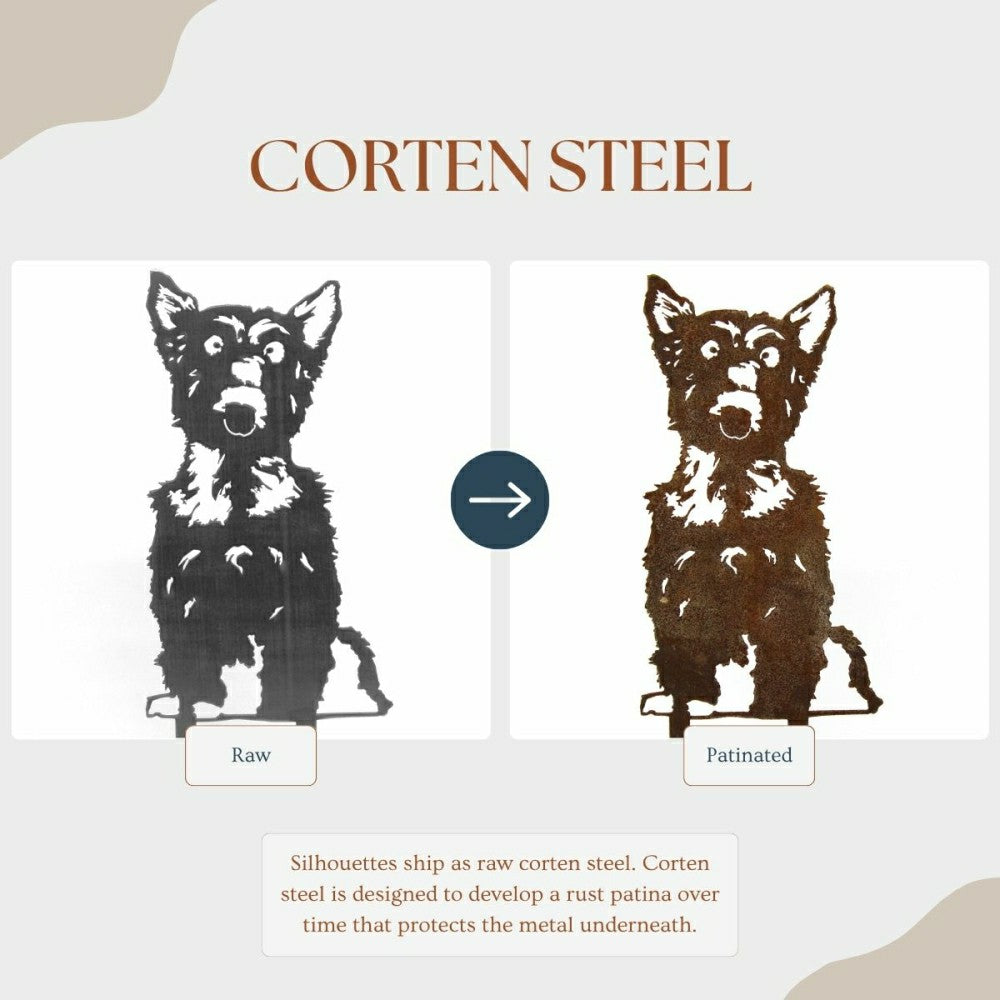 Plow & Hearth Yorkshire Terrier Garden Stake