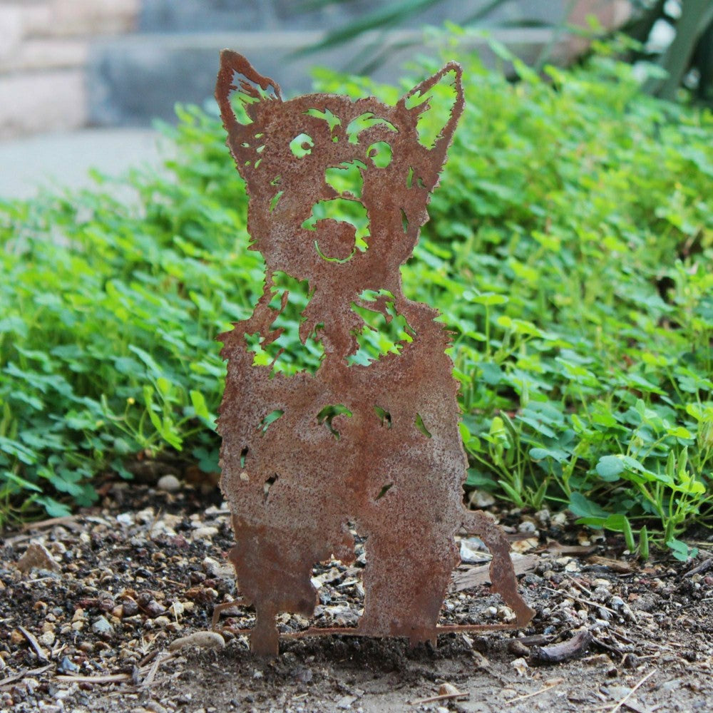Plow & Hearth Yorkshire Terrier Garden Stake