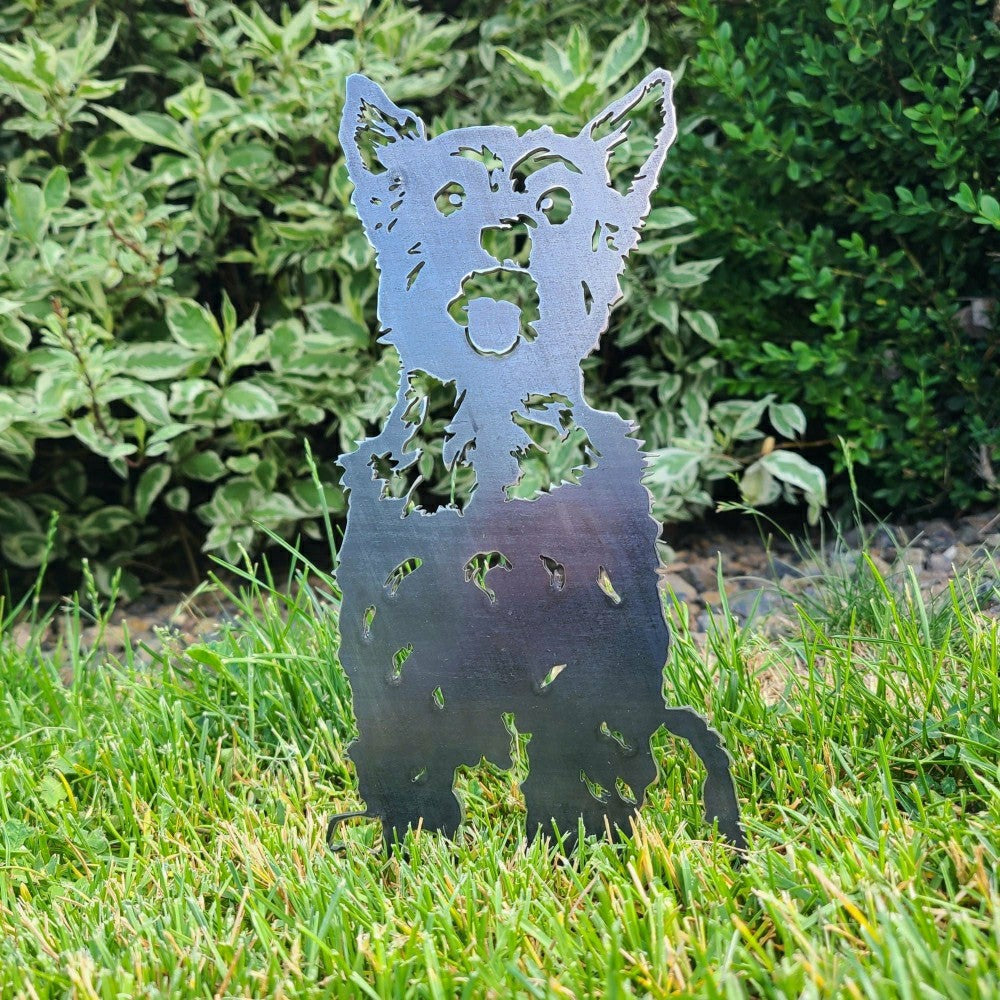 Plow & Hearth Yorkshire Terrier Garden Stake
