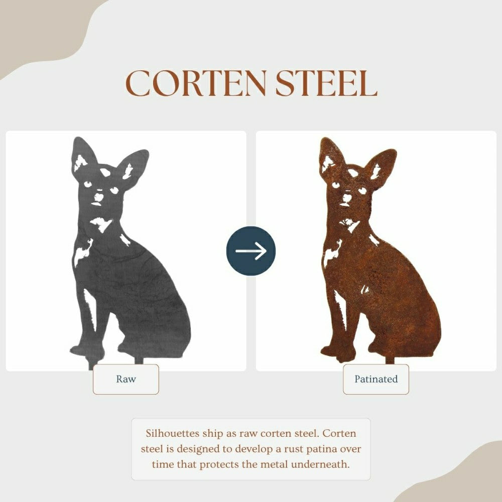 Plow & Hearth Chihuahua Garden Stake