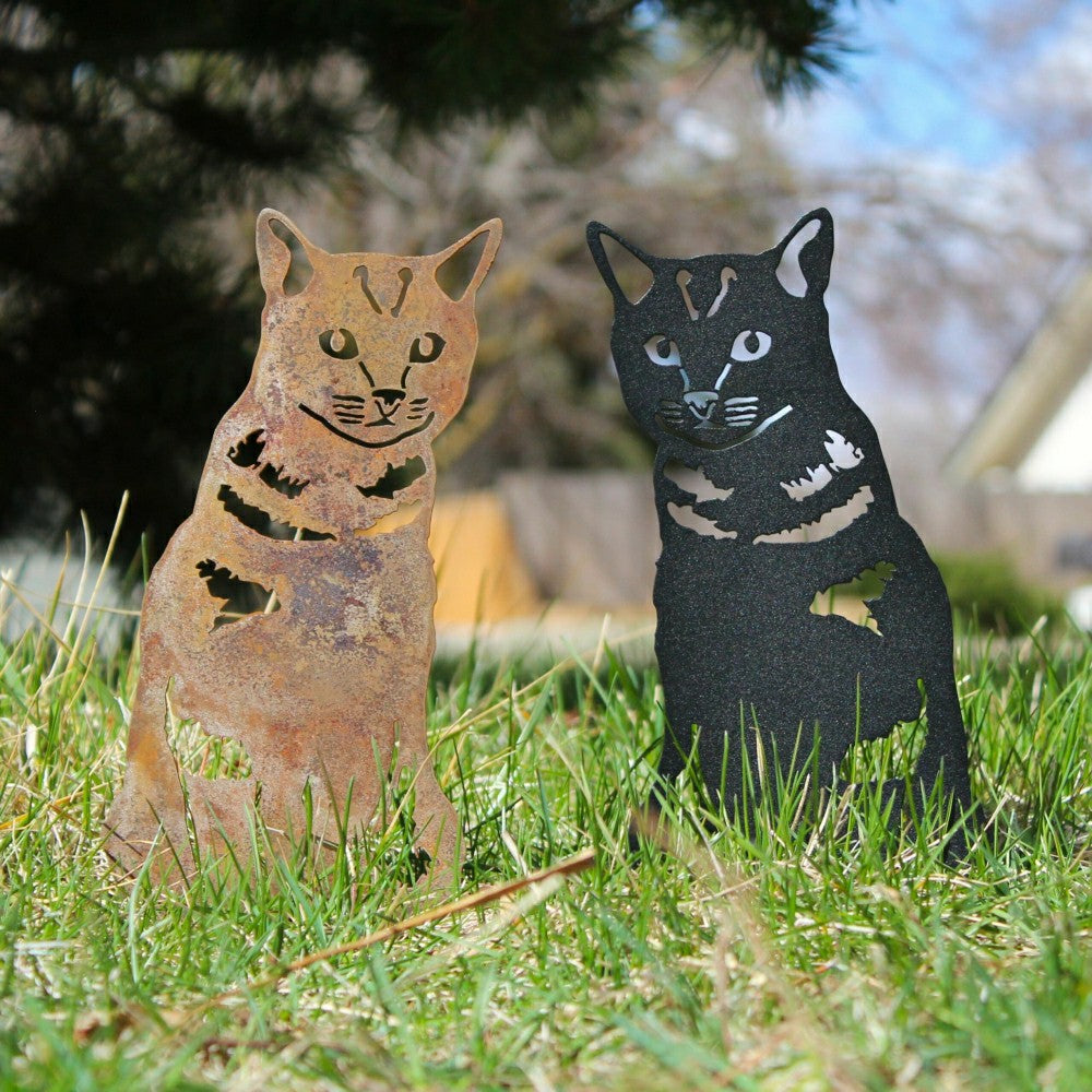 Plow & Hearth Shorthair Tabby Garden Stake
