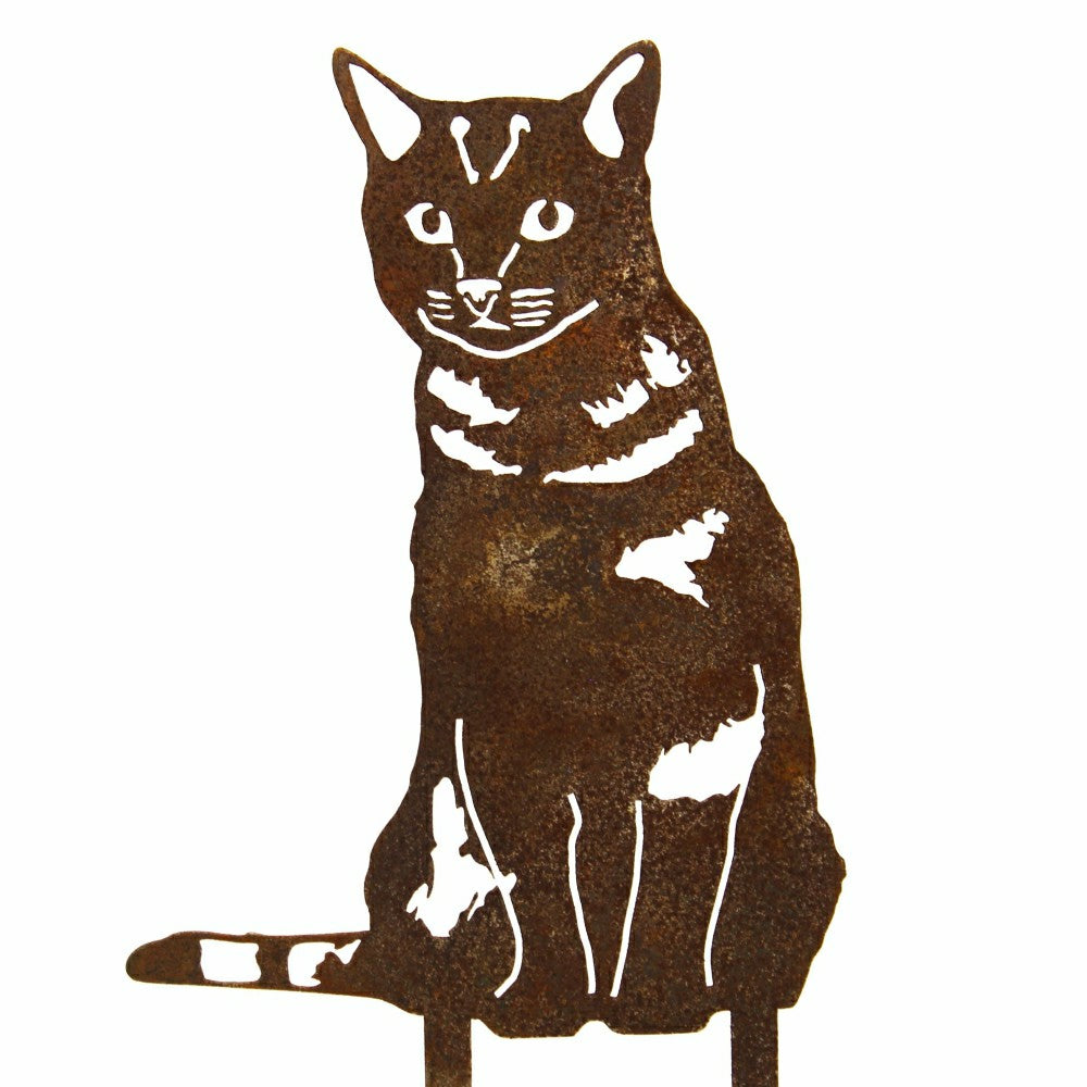 Plow & Hearth Shorthair Tabby Garden Stake