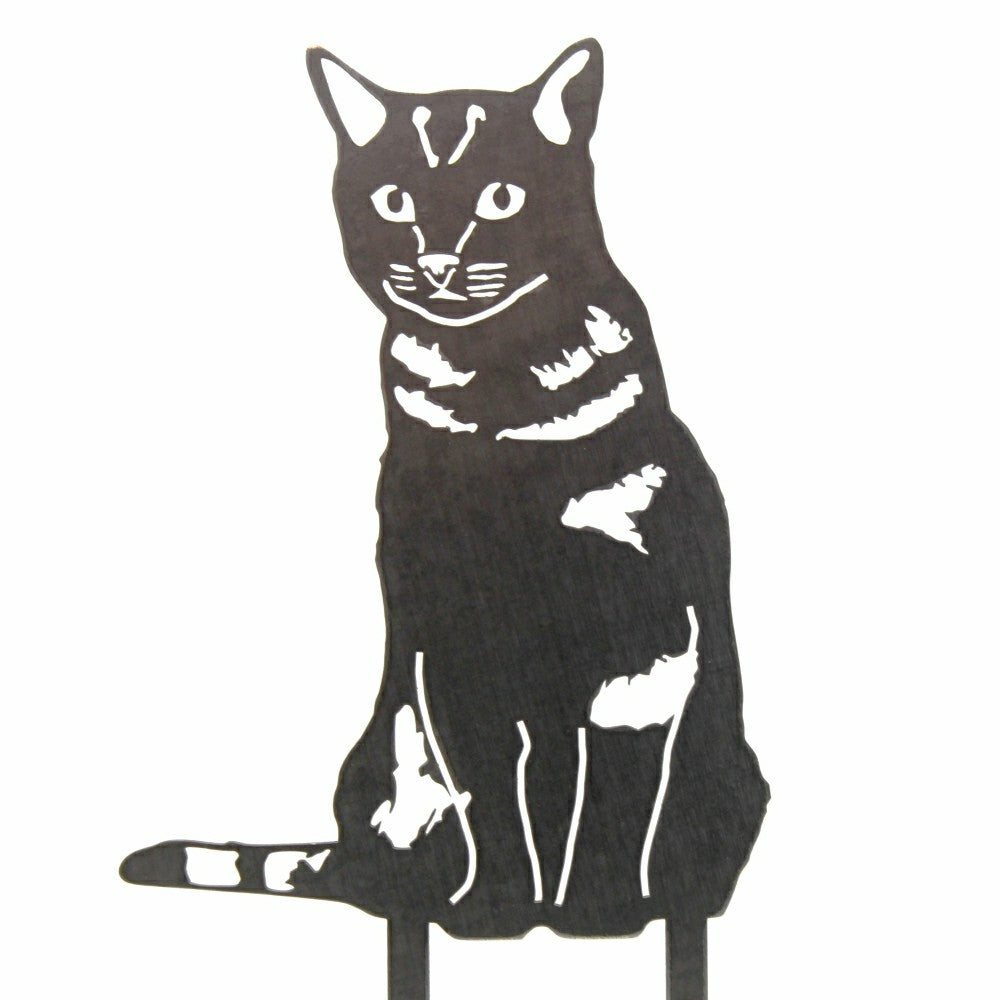 Plow & Hearth Shorthair Tabby Garden Stake
