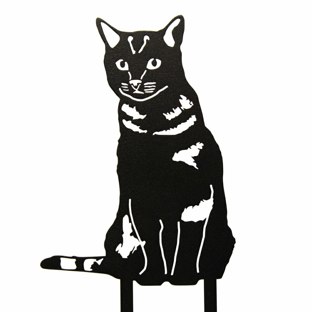 Plow & Hearth Shorthair Tabby Garden Stake