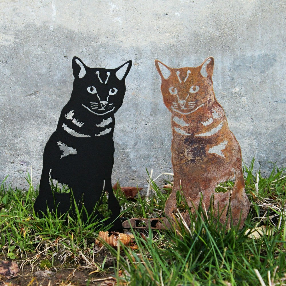 Plow & Hearth Shorthair Tabby Garden Stake