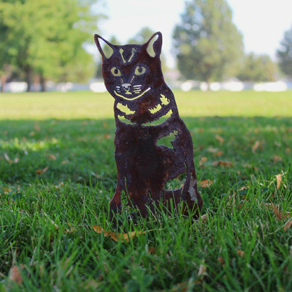 Plow & Hearth Shorthair Tabby Garden Stake