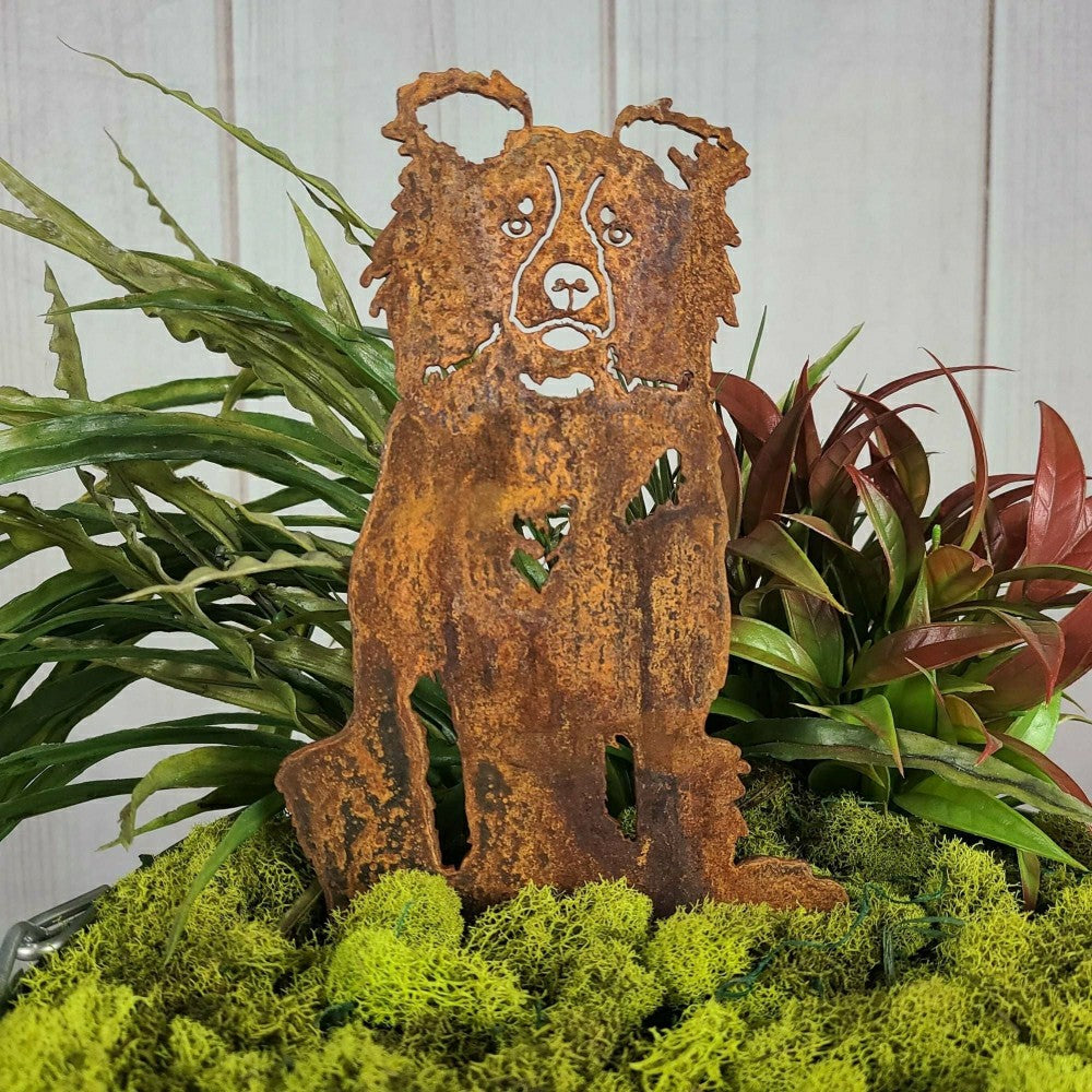 Plow & Hearth Border Collie Garden Stake