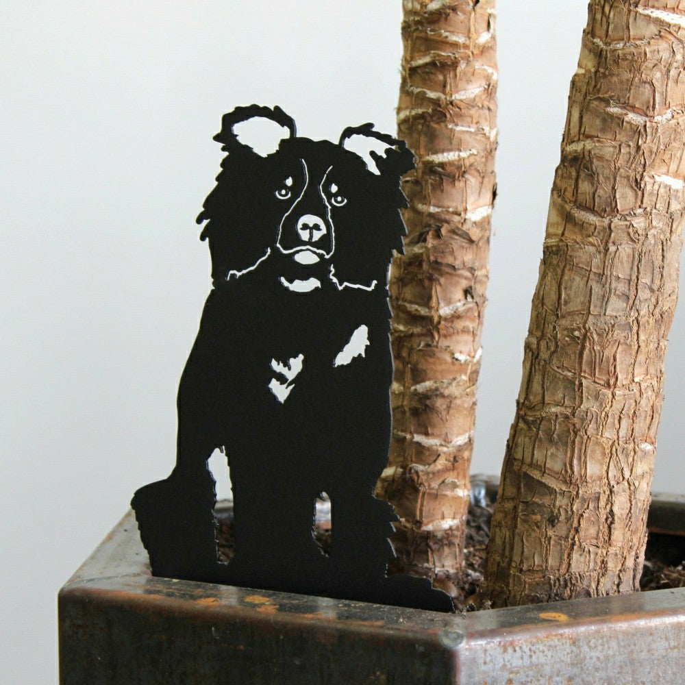 Plow & Hearth Border Collie Garden Stake