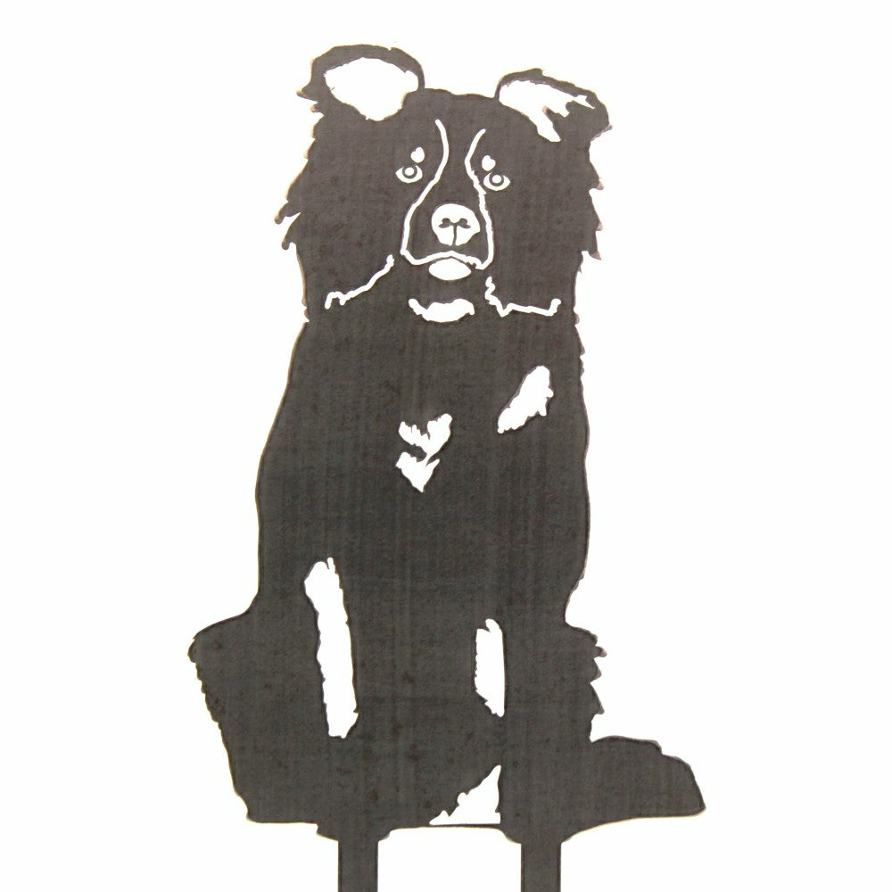 Plow & Hearth Border Collie Garden Stake