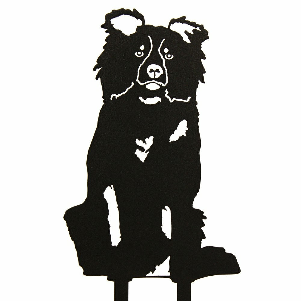 Plow & Hearth Border Collie Garden Stake