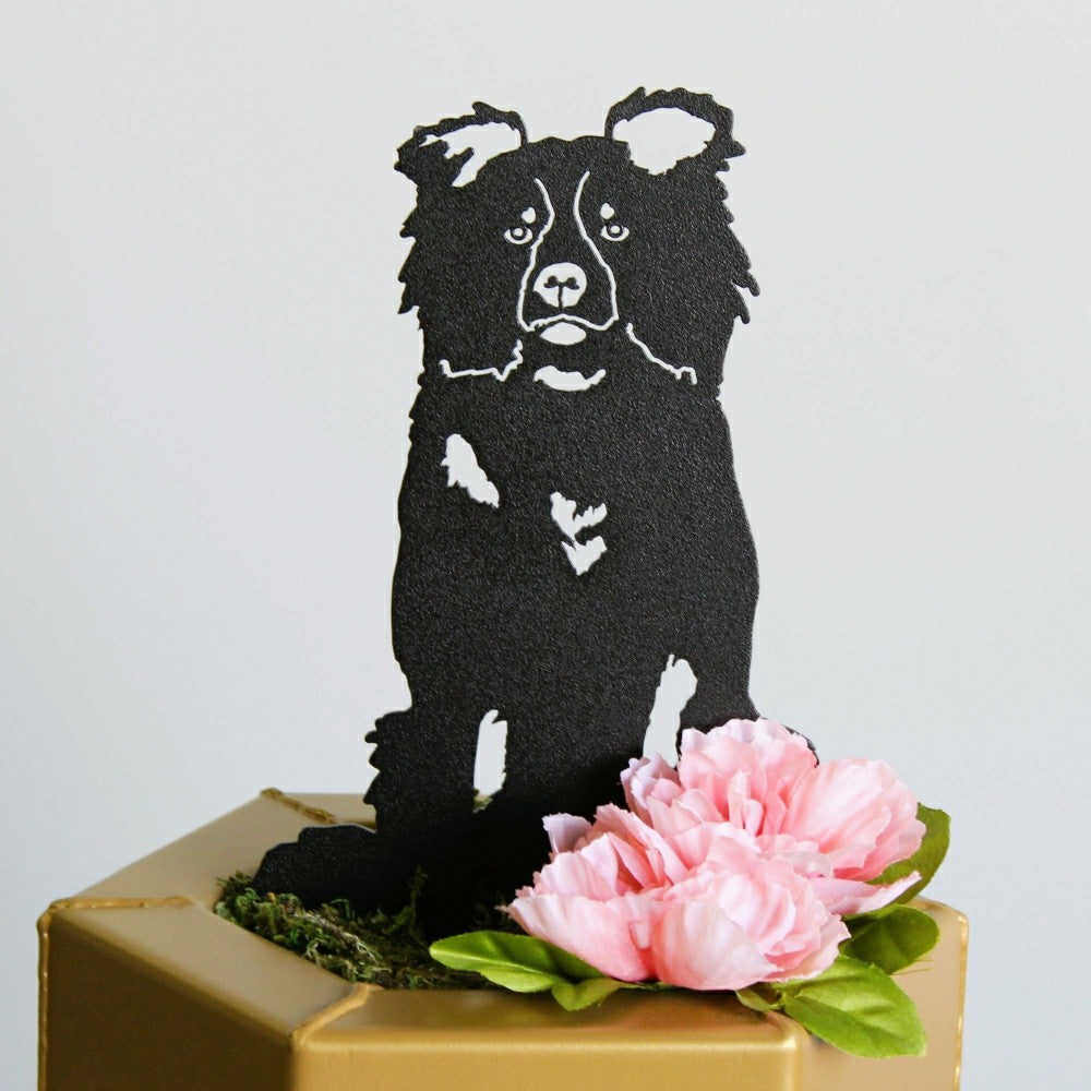 Plow & Hearth Border Collie Garden Stake