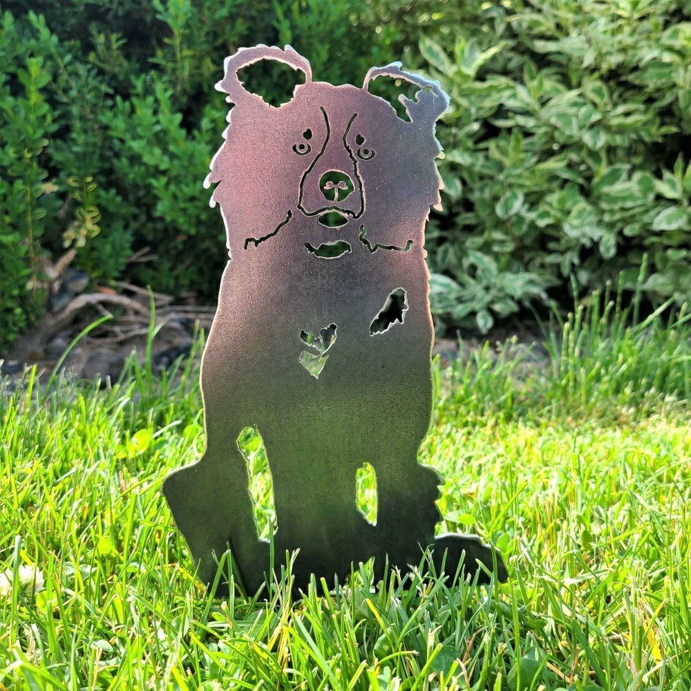 Plow & Hearth Border Collie Garden Stake