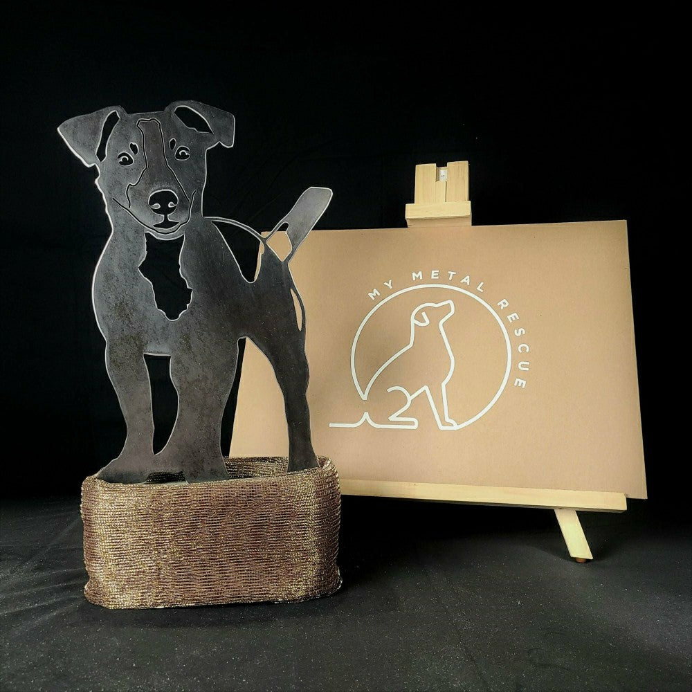 Plow & Hearth Jack Russell Terrier Garden Stake
