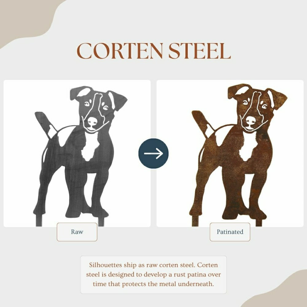 Plow & Hearth Jack Russell Terrier Garden Stake
