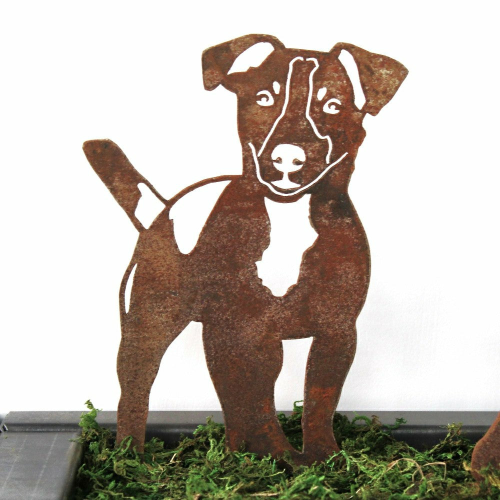 Plow & Hearth Jack Russell Terrier Garden Stake